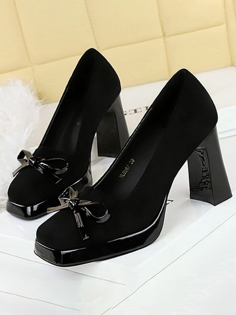 Black Bow Shoes 3