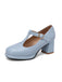 Ankle Strap Chunky Heels Mary Jane Shoes