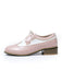 Round Toe Paneled Brogue PU Leather Shoes