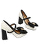 Retro Bowknot Chunky Heels Mary Jane Shoes