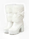 Mid-Calf Bow Decor High Heel Furry Boots