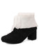 Christmas Bow High Heel Fur Shoes