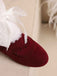 Christmas Bow High Heel Fur Shoes