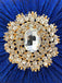Vintage Pleated Crafted Rhinestone Bag