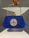 Vintage Pleated Crafted Rhinestone Bag