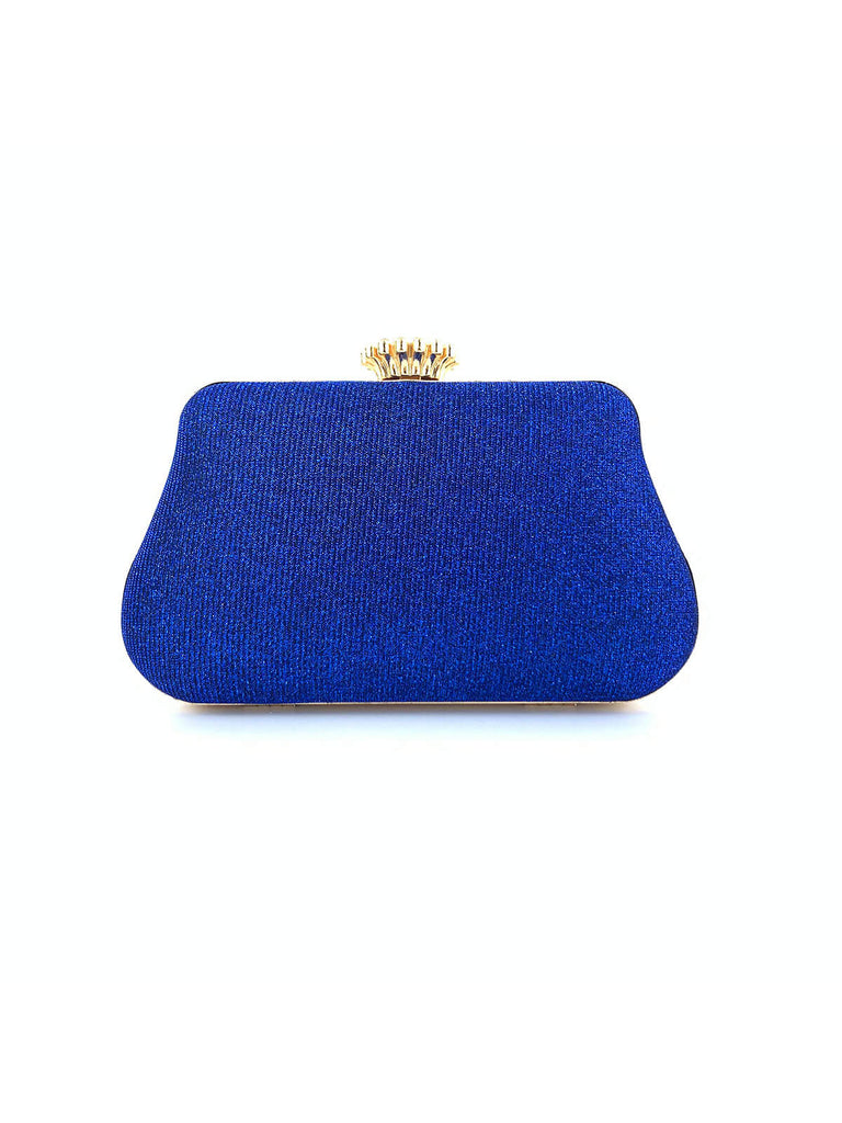 Vintage Pleated Crafted Rhinestone Bag