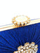 Vintage Pleated Crafted Rhinestone Bag