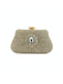 Vintage Pleated Crafted Rhinestone Bag