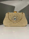 Vintage Pleated Crafted Rhinestone Bag