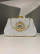Vintage Pleated Crafted Rhinestone Bag