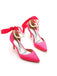 Solid Color Pearl Satin Pointed Toe Heels