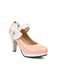 Mary Jane Color Block Side Bow High Heel Shoes
