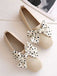 Retro Polka Dot Bow Soft Sole Shoes