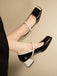 Mary Jane Patent Leather Chunky Heel Shoes