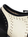 Vintage Hollow-Out Colorblock Lace-Up Heels
