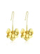 Long Floral Golden Temperament Earrings