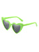 Vintage Alloy Temple Heart Frame Sunglasses