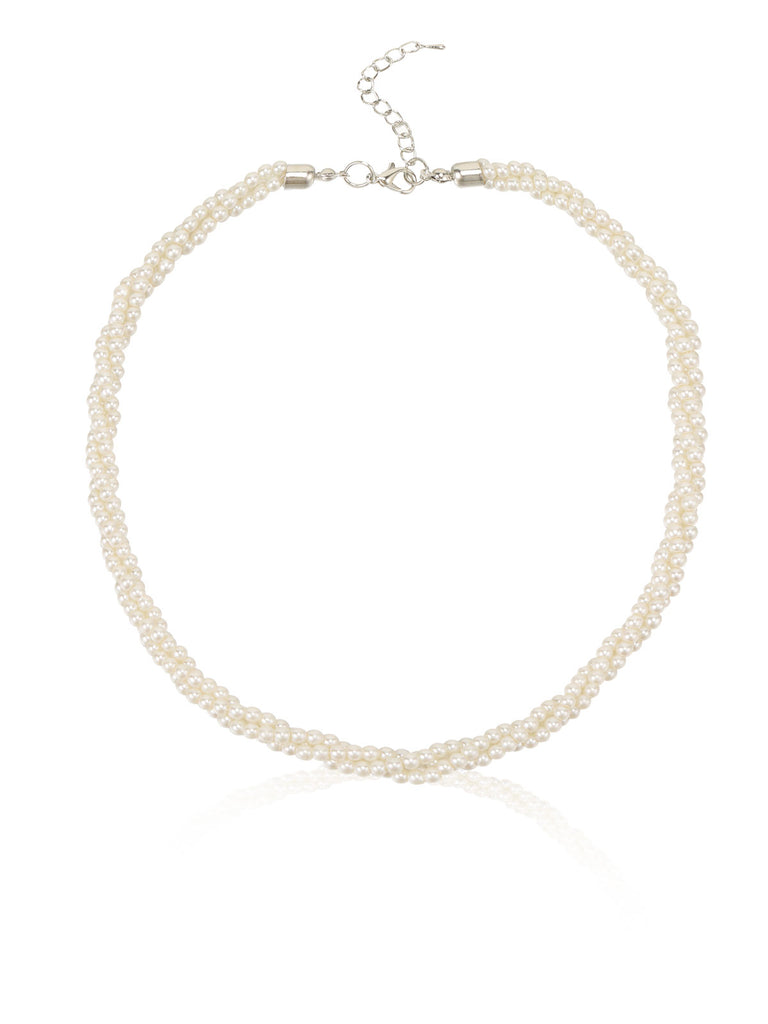 Vintage White Pearl Short Necklace
