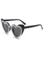 Vintage Rhinestone Heart Frame Sunglasses