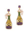 Carnival Champagne Bottle Pearl Earrings