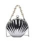 Solid Pearl Metal Shell Bag