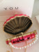 Solid Pearl Metal Shell Bag