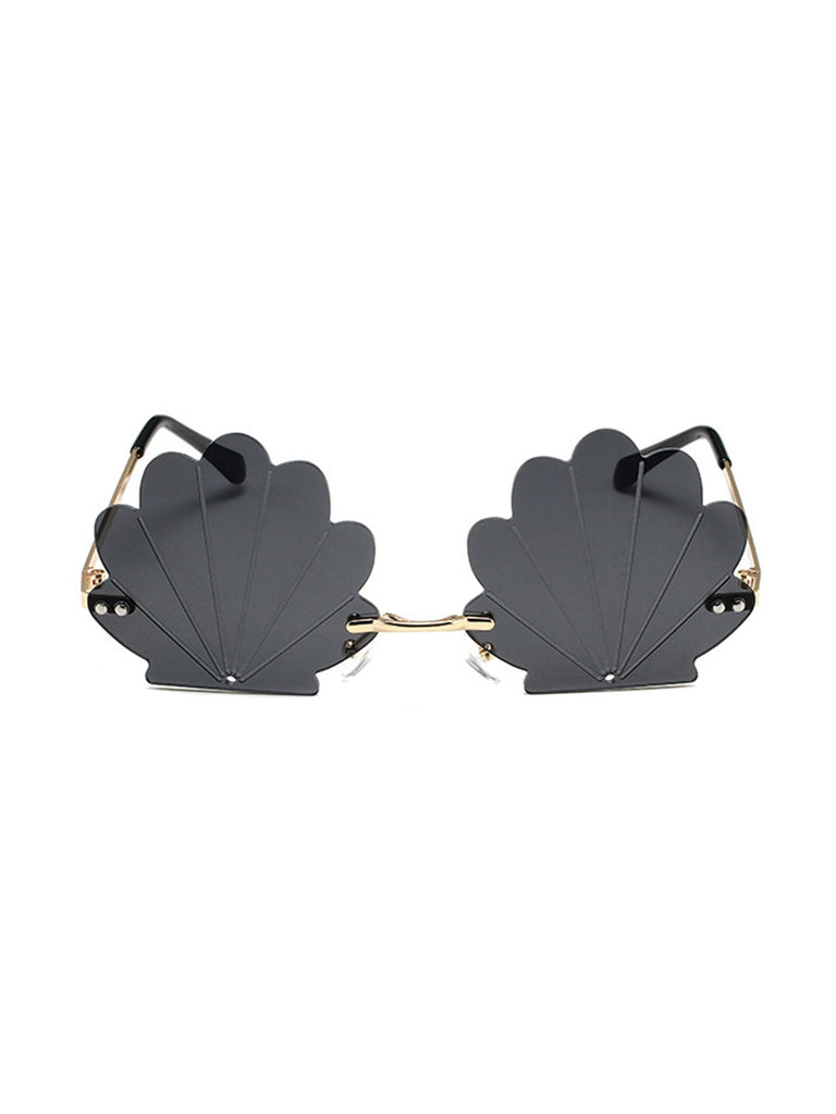Vintage Alloy Shell Frame Sunglasses