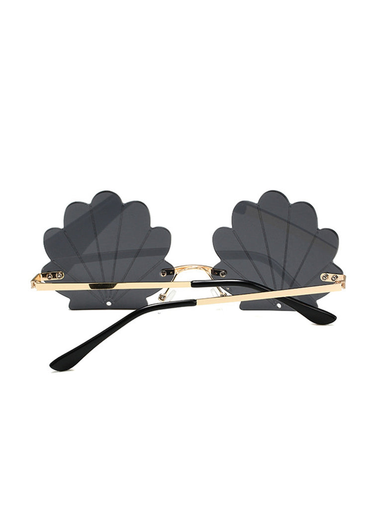 Vintage Alloy Shell Frame Sunglasses