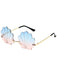 Vintage Alloy Shell Frame Sunglasses