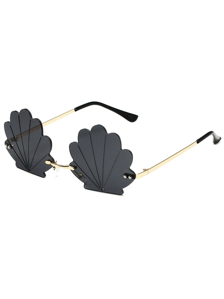 Vintage Alloy Shell Frame Sunglasses