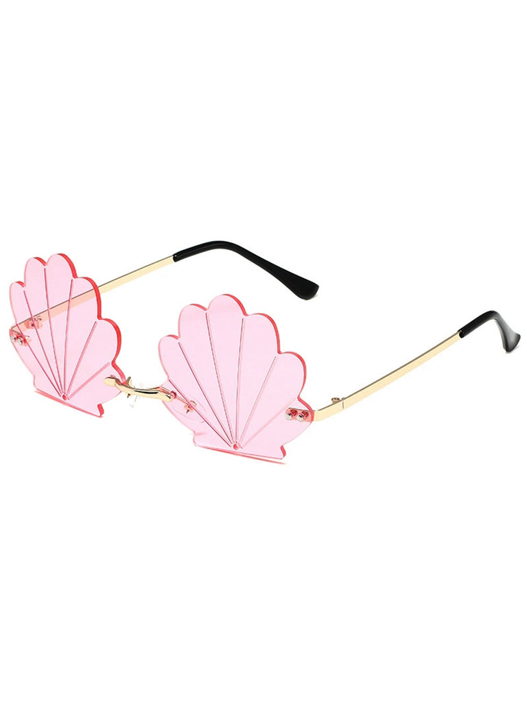 Vintage Alloy Shell Frame Sunglasses