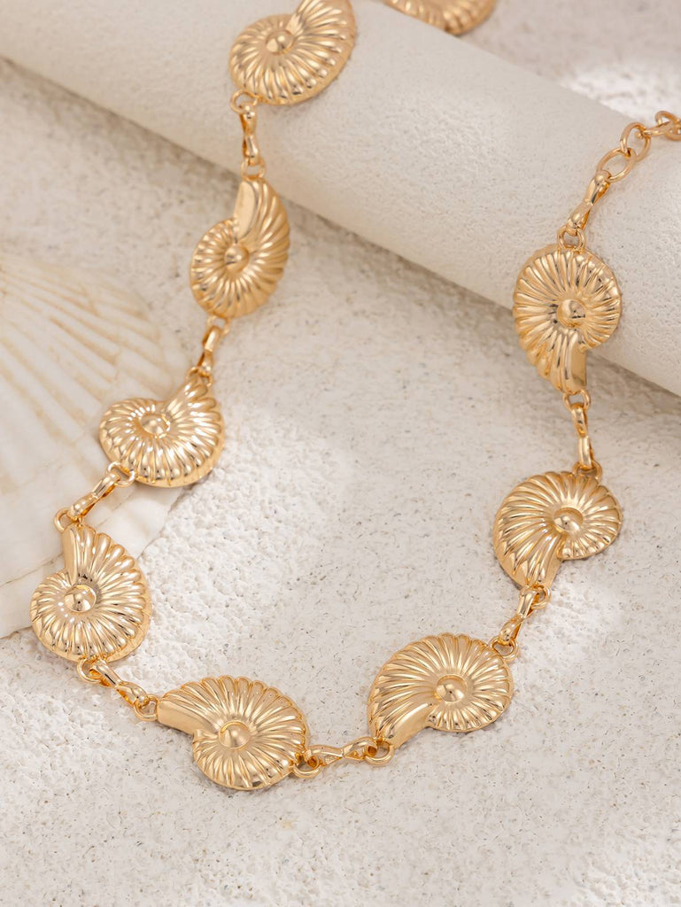 Gold Conch Shell Alloy Waist Chain