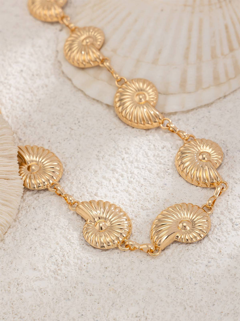 Gold Conch Shell Alloy Waist Chain