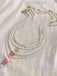 Pink & White Pearl Bow Butterfly Necklace Set
