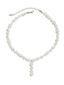 White Pearl Pendant Necklace