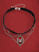 Gothic Spider Red Gemstone Pendant Chain Choker Necklace