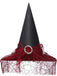 Halloween Mesh Patchwork Pointy Witch Hat