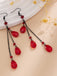 Gothic Waterdrop Pendant Earrings