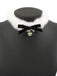 Christmas Bowknot Bell Plush Choker Necklace