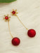 Red Christmas Snowflakes & Balls Earrings