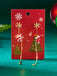 Red Christmas Santa Claus Long Drop Earrings