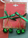 Christmas Glittery Bow Jingle Bell Earrings