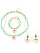 Vintage Christmas Beading Necklace & Bracelet & Earring Set