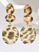 Vintage Leopard Print Drop Earrings