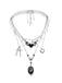 Black Gothic Metallic Halloween Necklace