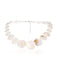 White Vintage Round Shell Necklace