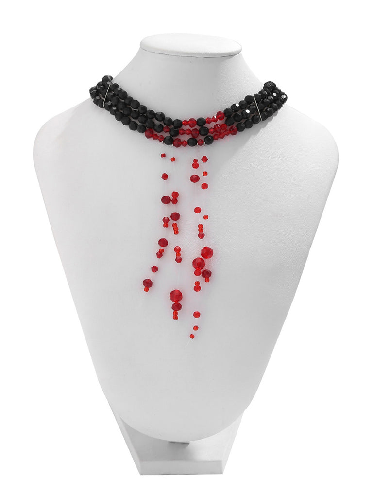 Halloween Gothic Crystal Blood Drop Necklace