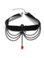 Halloween Gothic Spider Blood Drop Tassel Necklace