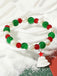 Retro Christmas Manual Bead Bracelet