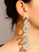 Retro 2024 Rhinestoned Dangle Earrings